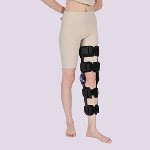 Articulation du genou réglable orthèse fixe fournitures de thérapie de rééducation du fabricant équipement de protection Ligament <span class=keywords><strong>genouillère</strong></span> membre inférieur - Product Image 3