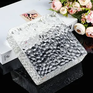 Briques de verre de cristal lavables transparentes de haute qualité 150x150x60mm pour la décoration d'entrée