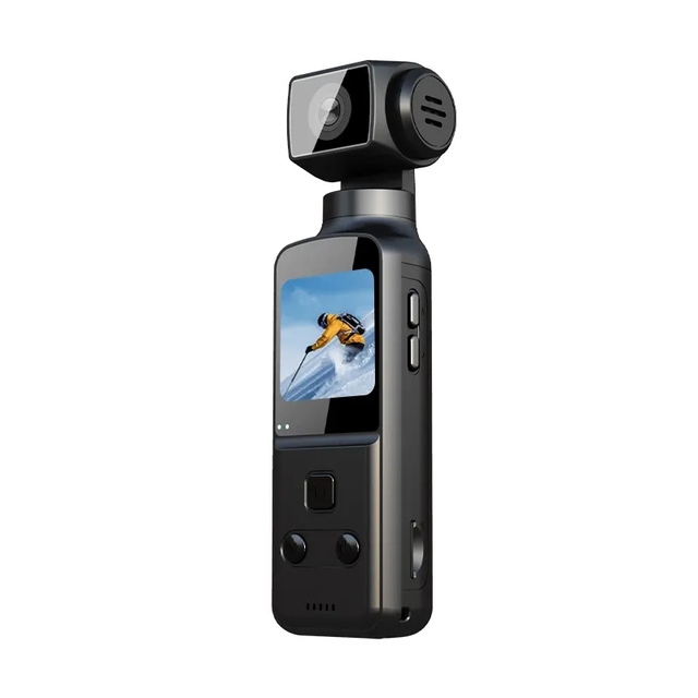 4K Ultra HD Action Camera with 270° Rotating Lens and WiFi, 1.33 Inch Screen Portable Sports Cam for Vlogging, Cycling & Diving