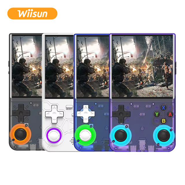 R36 Ultra Wiisun Handheld Game Console Support WIFI 20000+ Games 4 Inch IPS Screen Linux System Video Game Console Consola R36S