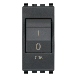 Interruttore Automatico Miniaturizzato 1P+N C16 120-230V Grigio - Product Image 1