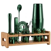 Ensemble de shakers à cocktails en acier inoxydable avec support, accessoires de bar, shakers à cocktails pour la maison, les bars et les fêtes
