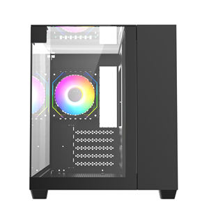 Nouveau design de boîtier d'ordinateur de jeu, trois panneaux en verre trempé, boîtier d'ordinateur de bureau, grand stockage, boîtier <span class=keywords><strong>PC</strong></span> Micro <span class=keywords><strong>ATX</strong></span> - Product Image 2