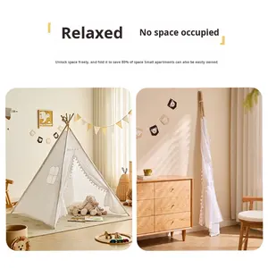 <span class=keywords><strong>Tienda</strong></span> de Campaña Infantil para Interiores, Castillo de Princesa, Casa de Juegos, Estudio de Fotografía, Saludable, Ecológico, Fácil de Guardar, para Padres e Hijos - Product Image 4