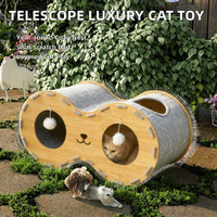 Griffoir et jouet pour chat Kinghon de style pastoral avec matériau en feutre pour affûter les griffes - Design de luxe multicouche