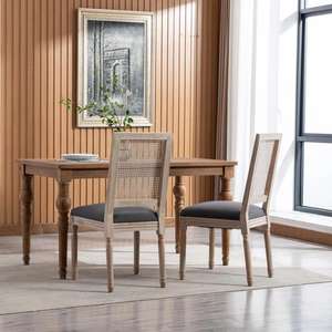 Muebles vintage franceses de madera antigua respaldo de ratán Louie evento boda Hotel restaurante sillas - Product Image 5