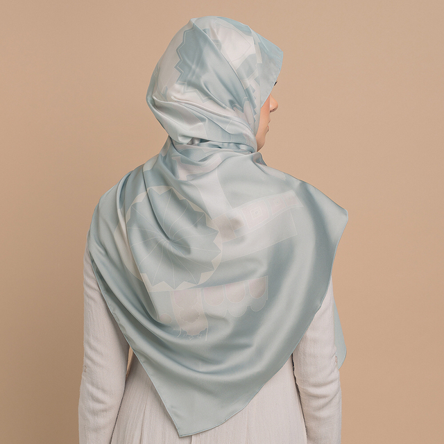 Custom Design Printed Textured Satin Shawl Silk Scarf Malaysia Hijab Shawl Scarves.