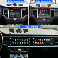 STWEI pour Porsche Macan Double écran PCM3.0 PCM4.0 2014-2017 26 pouces Autoradio Lecteur multimédia Android13 4G GPS Navigation