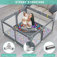 Parc de jeu pliable en maille pour bébé facile à transporter avec tapis, clôture en plastique pour bébé, parc pour bébé et tout-petits