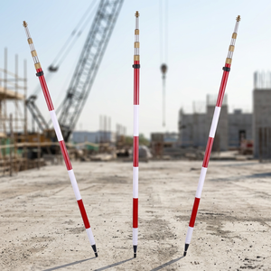 เสาปริซึมแบบยืดหดได้สำหรับ GPS RTK และเสาสำหรับงานสำรวจ  ไม้ระดับอลูมิเนียม - Product Image 1