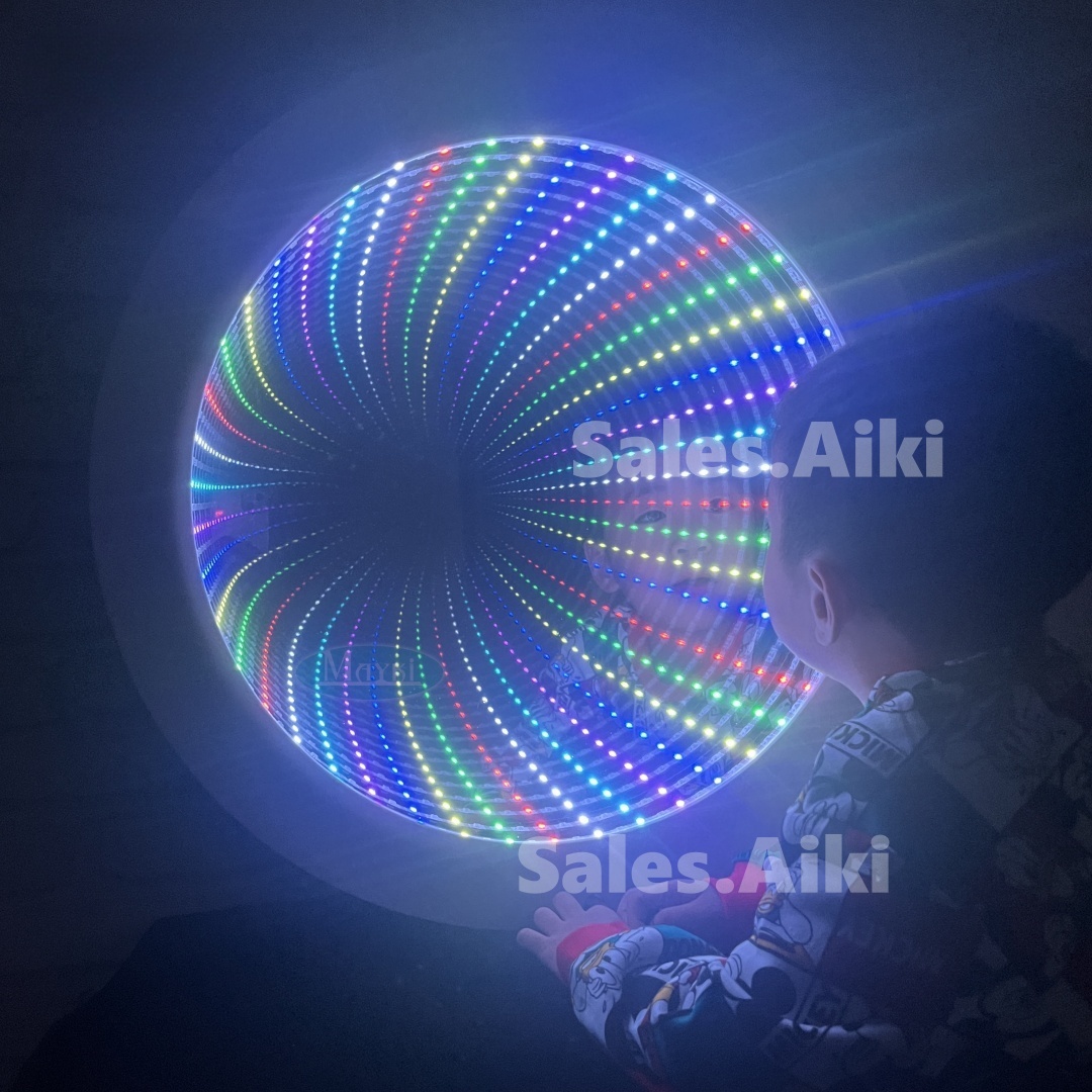 60 kinds lighting effect round mirror