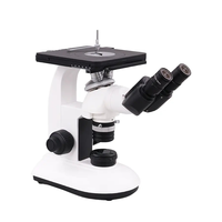 Microscopio Metalúrgico Óptico Invertido AEALB con Enfoque Manual para Inspección de Metales y Objetivos LWD Infinity Plan