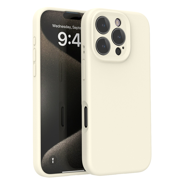 Liquid Solid Silicone Case for iPhone 16 Pro Max 15 14 13 12 Mobile Phone Case Full Hole Cover for IPhone16  Protection Case