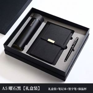 High-End Custom A5 Notebook Hardcover Journal Set Loose-Leaf Binding Corporate Gift for Business Exhibitions and Souvenirs - Product Image 5