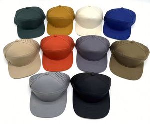 หมวกแก๊ปเบสบอลกันน้ำแบบสั่งทำพร้อมโลโก้ ปี 2025 ขายดี หมวกแก๊ปแบบ Snapback ขายส่ง พร้อมรูระบายอากาศแบบเลเซอร์ - Product Image 2