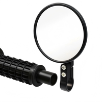 Rétroviseur latéral de moto résistant aux intempéries et à la corrosion, avec filetages standard 8/10 mm et accessoires de lentilles remplaçables