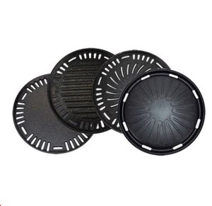 Plaques de <span class=keywords><strong>barbecue</strong></span> antiadhésives <span class=keywords><strong>en</strong></span> aluminium de revêtement de pierre médicale de magasin de <span class=keywords><strong>barbecue</strong></span> coré<span class=keywords><strong>en</strong></span> de 295mm - Product Image 1