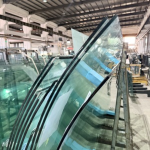 Vidrio templado curvado a medida de fábrica con pulido de bordes, antiexplosión, a prueba de partículas, para fachadas de edificios - Product Image 2