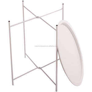 Schwarze Dekoration günstige runde Form Beistelltische für Wohnzimmer und Schlafzimmer moderner Beistelltisch für Metall-Kaffee-Tisch - Product Image 2