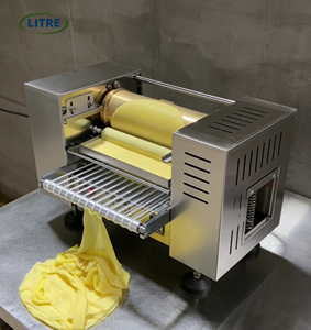 เครื่องทำเครปแบบต่อเนื่อง อุปกรณ์ทำแผ่นแป้งไข่ คุณภาพเยี่ยม สำหรับใช้ในร้านเบเกอรี่ ใช้นม น้ำ แป้ง - Product Image 4