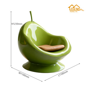 Silla de Diseño Personalizada de Fábrica, Silla de Salón con Forma de <span class=keywords><strong>Pera</strong></span> para Hotel, Resort, Piscina, Balcón, Patio, Decoración de Exteriores - Product Image 5