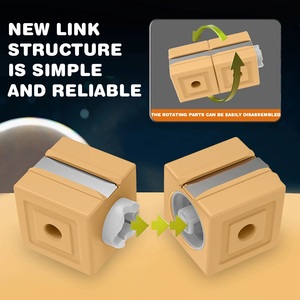 KSF Nuevo SETM Cubos Magnéticos Pista de Tren Flexible, Sets de Pistas de Carreras de Coches, 101 Piezas, Juguete de Pista de Riel Eléctrico Mágico DIY para Niños - Product Image 5