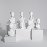 Maniquí Unisex de Alta Gama, Modelo de Cabeza de FRP, Duradero, Clásico, Estable, Decorativo, Directo de Fábrica, para Tienda