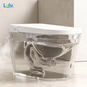 Artículos sanitarios automáticos de buena calidad, <span class=keywords><strong>inodoro</strong></span> de Color blanco, <span class=keywords><strong>inodoro</strong></span> inteligente de cerámica montado en el suelo para Baño - Product Image 3