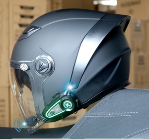 Nouveau casque de moto ABS avec talkie-walkie pour casque demi-face pour hommes et femmes, motards électriques, double lentille, adapté à tous - Product Image 1