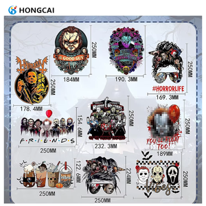 Hongcai 2023 nouveau <span class=keywords><strong>film</strong></span> <span class=keywords><strong>d</strong></span>'<span class=keywords><strong>horreur</strong></span> halloween tueur sérigraphie transferts autocollants imprimer dtf transfert halloween conceptions pour vêtements - Product Image 3