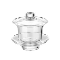 Vente en gros Service à thé Gongfu en verre coloré Kit complet de brassage Tasses Gaiwan Tasse équitable Cadeau d'affaires d'entreprise