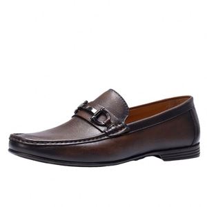 Zapatos de Conducir Sin Cordones para Hombre, Más Vendidos, con Entresuela de Cuero de Diseño, Impermeables, Casuales, para Uso Profesional, Transpirables - Product Image 2
