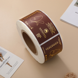 Biểu Tượng Tùy Chỉnh In Ấn Vàng Lá Dán Không Thấm Nước Dính Cuộn Nhãn Dán Cho Mỹ Phẩm - Product Image 1