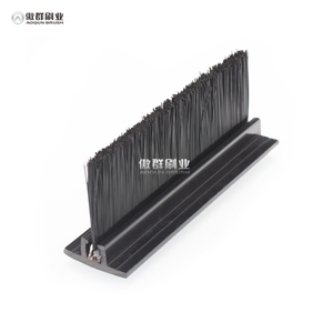 <span class=keywords><strong>Bande</strong></span> de brosse de joint de porte inférieure à poils droits Brosse à poils en nylon avec acier galvanisé - Product Image 3