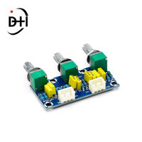 Module amplificateur de tonalité passif XH-M802, préamplificateur, module d'alimentation, réglage des fréquences basses et hautes, carte électronique DIY, carte PCB électronique