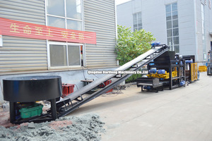 Machine automatique de fabrication de briques creuses par vibration QT4-25 DRF avec production de béton, origine Shandong, garantie de 2 ans - Product Image 4