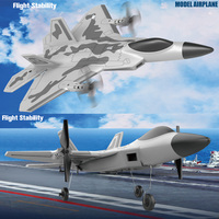 Modèle d'avion de chasse à réaction RC F22 2,4 GHz, 4 canaux, télécommande, avec deux modes, jouet pour enfants et adultes, batterie incluse