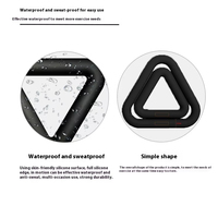 7LB/10LB Antidérapant Triangle Haltère Formation Yoga Fitness Pilates Anneau De Poids En Silicone