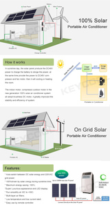 เครื่องปรับอากาศไฟฟ้าสำหรับห้องให้ความร้อนและ R410 9000BTU ความเย็นเครื่องปรับอากาศแบบพกพาสำหรับบ้าน - Product Image 6