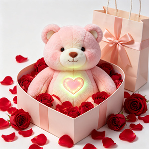 Ourson en peluche doux et lumineux à faible intensité, compagnon <span class=keywords><strong>de</strong></span> sommeil moelleux pour enfants, idéal pour la peur du noir, parfait pour la Saint-<span class=keywords><strong>Valentin</strong></span> en couple - Product Image 6