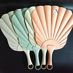 New plastic colorful banana leaf <b>fan</b>, hand-cranked, suitable for home use in summer, portable, durable, and <b>large</b>-sized for - Product Image 3