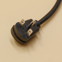 Cable de alimentación de 3 clavijas para electrónica, TV, ordenador, impresora, Radio, Monitor, Samsung, Dell, color negro, 10 amperios, 125 voltios