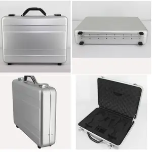 Protective Instrument Equipment Case Empty Tool Equipment Aluminum Tool Box Organizer Customizable Foam Insert