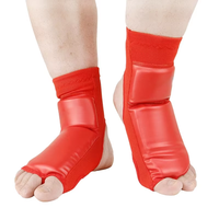 Protège-chevilles et protège-pieds Sanda pour adultes, pour la compétition de Muay Thai, protège-jambes et chauffe-jambes en PU
