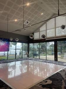 Pista da Ballo Portatile 4x4ft 3x3ft Multistrato in Compensato con Sistema Cam Lock <span class=keywords><strong>Bianco</strong></span>/Nero per Sale da Ballo - Product Image 4