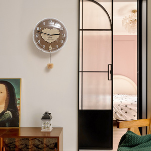 Wozoom Wall <b>Clock</b> Round Quartz Pendulum Living Room Home Use Battery Powered Single Face 2026 Creative <b>Art</b> <b>Clock</b> - Product Image 3
