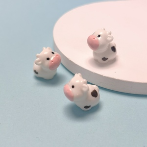 100 Piezas de Mini Figuras de Vacas de Resina, Adornos de Animales de Granja en <span class=keywords><strong>3D</strong></span>, para Decoración de Jardín de Hadas, Paisajes y Pasteles - Product Image 2