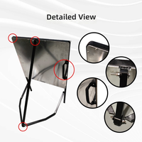 Señales de Advertencia de Tráfico Plegables y Portátiles de Aluminio Reflectante de Alta Visibilidad Personalizables, Señal de Seguridad Vial Reflectante