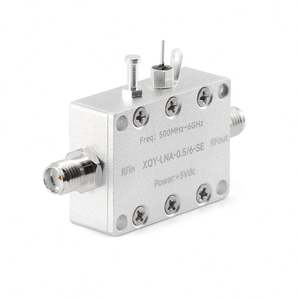 Módulo Amplificador de RF Lineal de Bajo Ruido, Amplificador de Potencia de Banda F de 0.5~6GHz con Ganancia de 23dB y Alimentación de 12V para Sistemas de Microondas - Product Image 1