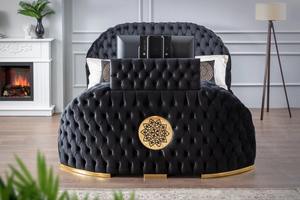 Cama con Elevador para TV, Portavasos y Chimenea Integrada, Diseño Moderno PZCN HOME - Product Image 3